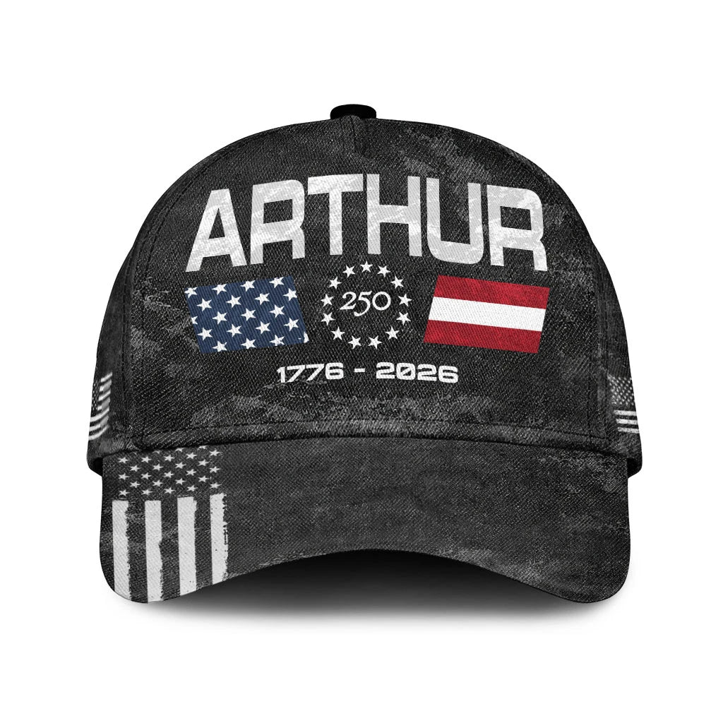 ARTHUR 13K1-C13PF 250th Anniversary Patriotic Baseball Cap 1776–2026