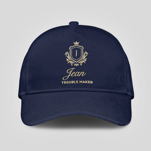 Trouble Maker Golden Logo Navy Cap JEAN 13K1 C155PF