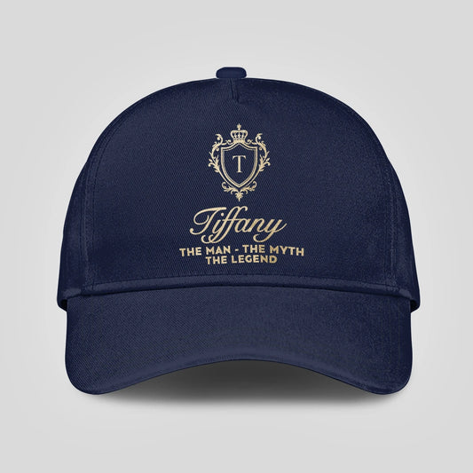 The Man The Myth The Legend Golden Navy Cap TIFFANY 13K1 C138PF