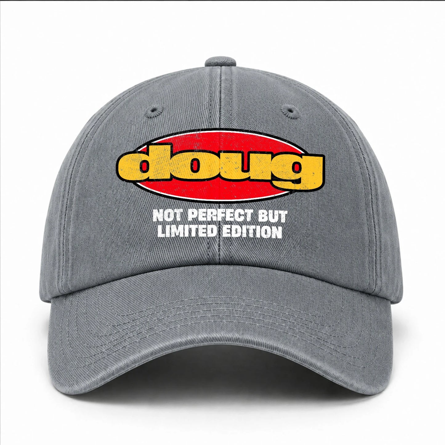 Your Name Not Perfect But Limited Edition Red Logo Washed Cap DOUG 13K1 C84PF