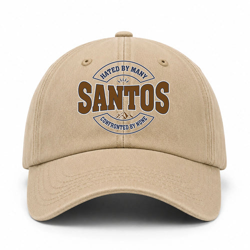 Hated By Many Confronted By None Washed Cap SANTOS 13K1 C36PF