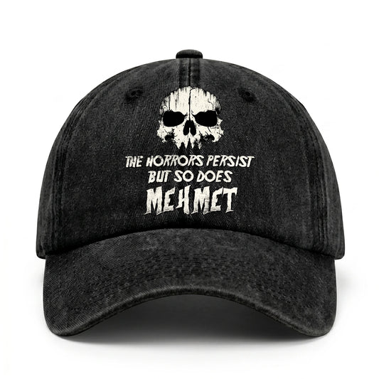 The Horrors Persist But So Does Your Name Cool Skull Washed Cap MEHMET 13K1 C134PF