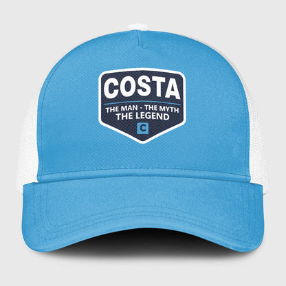 The Man The Myth The Legend Light Blue Mesh Cap COSTA 13K1 C190PF