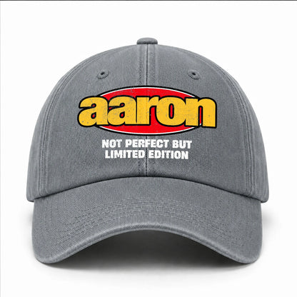 Your Name Not Perfect But Limited Edition Red Logo Washed Cap AARON 13K1 C84PF