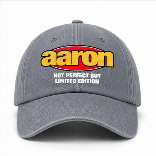 Your Name Not Perfect But Limited Edition Red Logo Washed Cap AARON 13K1 C84PF