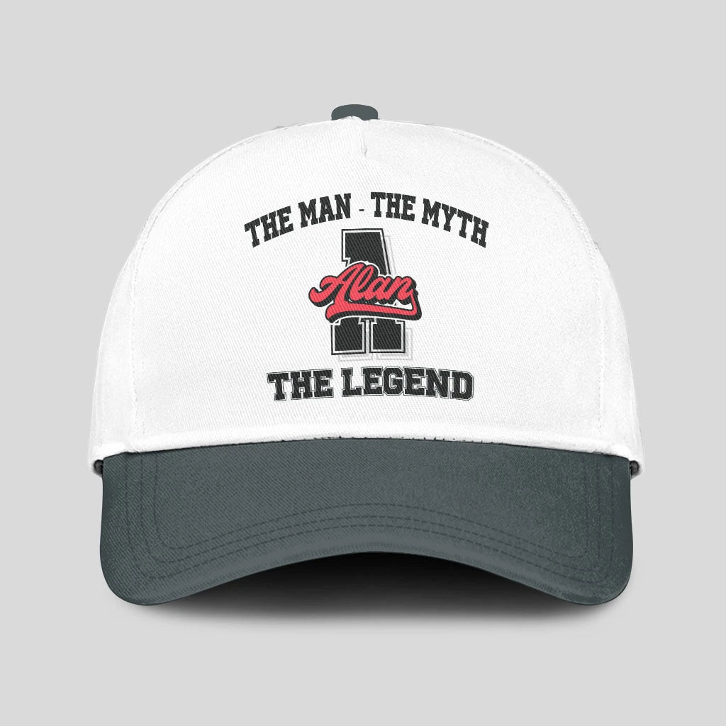 The Man The Myth The Legend Custom Initial Letter And Name Cap ALAN 13K1 C38PF