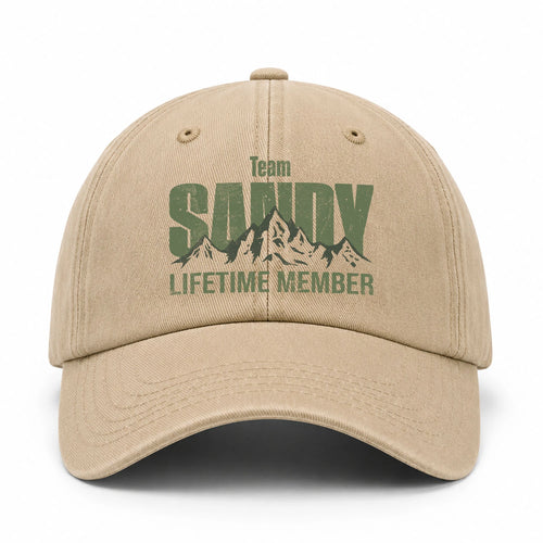 Team Your Name Lifetime Member Mountain Cap SANDY 13K1 C58PF