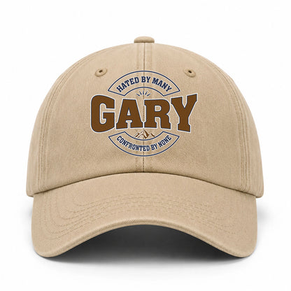 Hated By Many Confronted By None Washed Cap GARY 13K1 C36PF