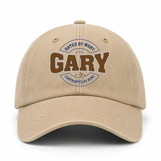 Hated By Many Confronted By None Washed Cap GARY 13K1 C36PF