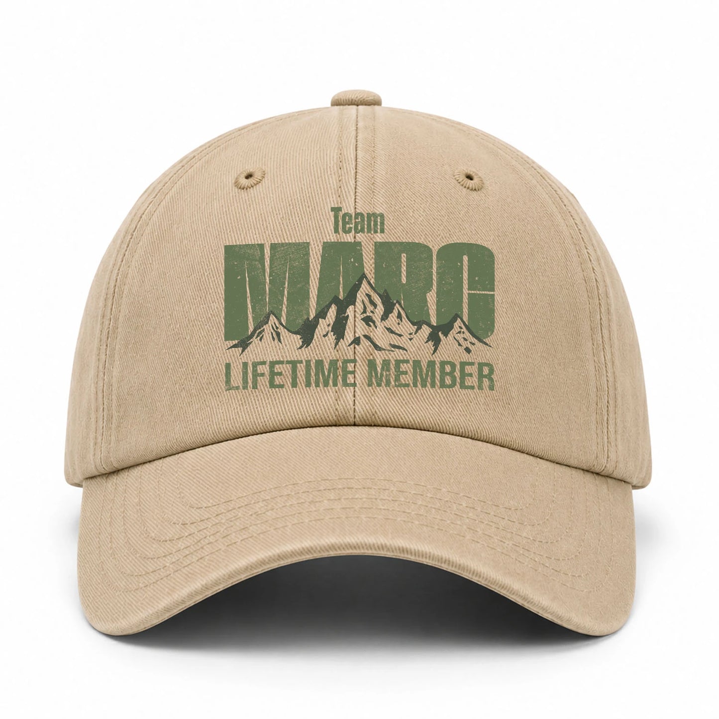 Team Your Name Lifetime Member Mountain Cap MARC 13K1 C58PF
