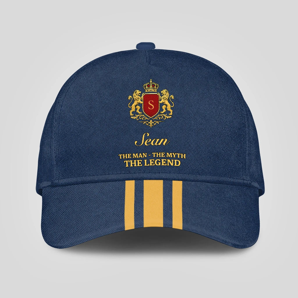 The Man The Myth The Legend Luxury Logo Striped Cap SEAN 13K1 C143PF