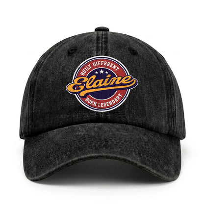Built Different Born Legendary Logo Washed Cap ELAINE 13K1 C65PF