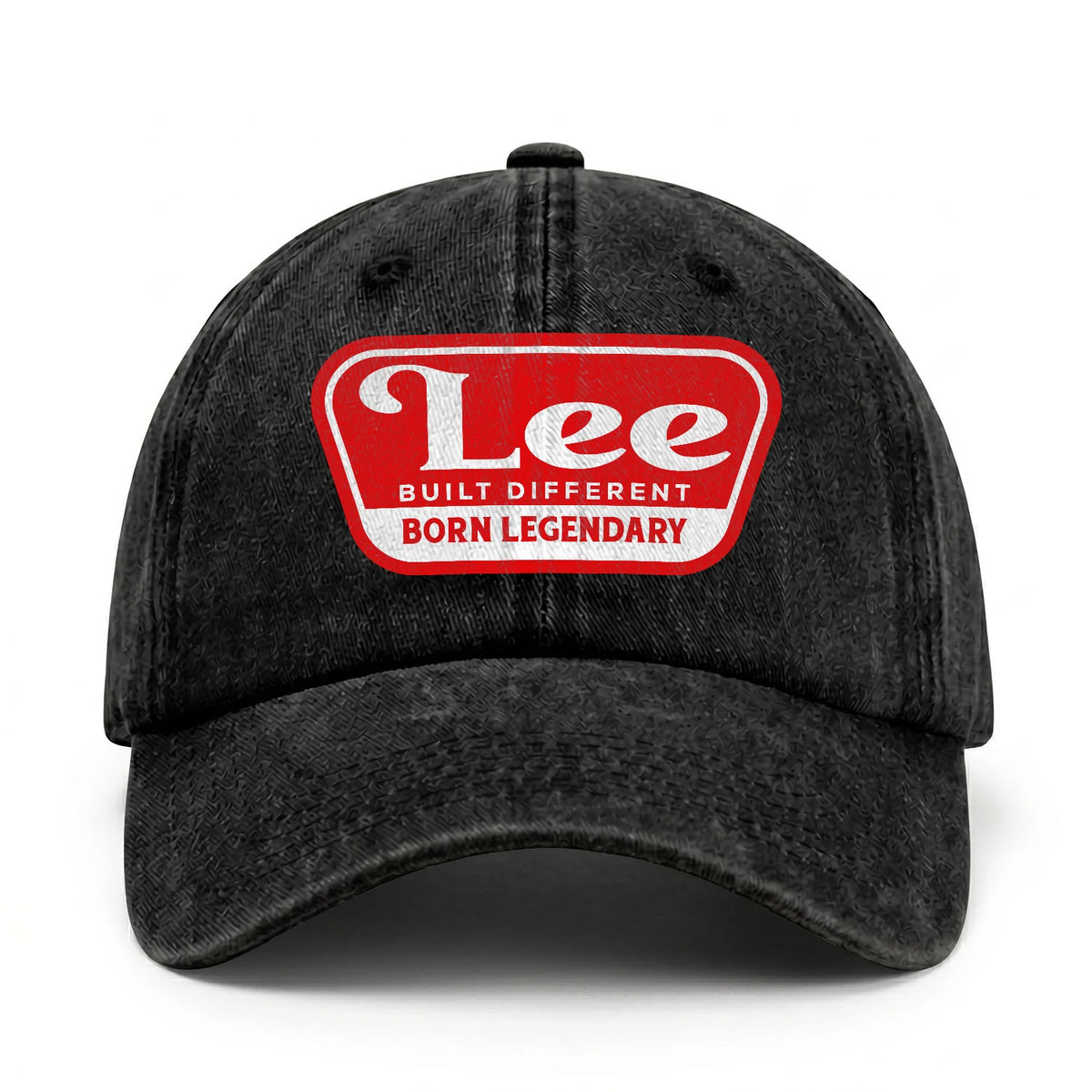 Built Different Born Legendary Red Logo Washed Cap LEE 13K1 C63PF
