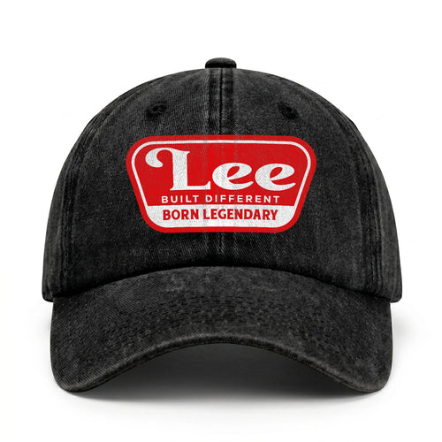 Built Different Born Legendary Red Logo Washed Cap LEE 13K1 C63PF