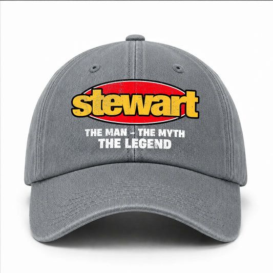 The Man The Myth The Legend Vintage Logo Washed Cap STEWART 13K1 C162PF