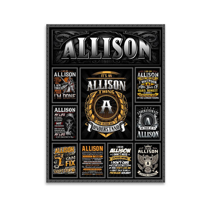 ALLISON Personalized Sponge Floor Mat – Custom Printed Home Decor 13K1-AR2