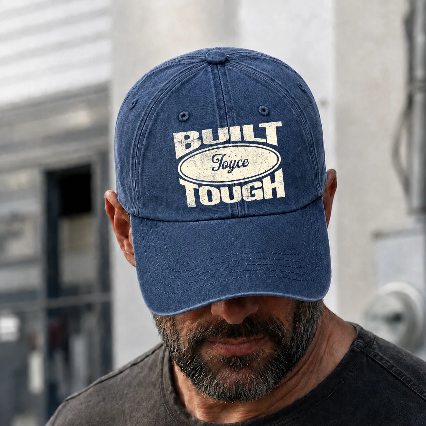 Built Your Name Tough Slogan Washed Cap JOYCE 13K1 C96PF