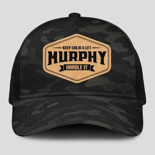 Keep Calm & Let Your Name Handle It Dark Camo Mesh Cap MURPHY 13K1 C195PF