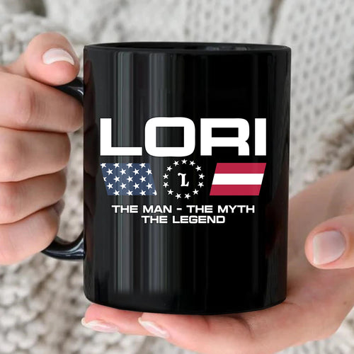 The Man The Myth The Legend Us Flag Mug LORI 13K1 MG23