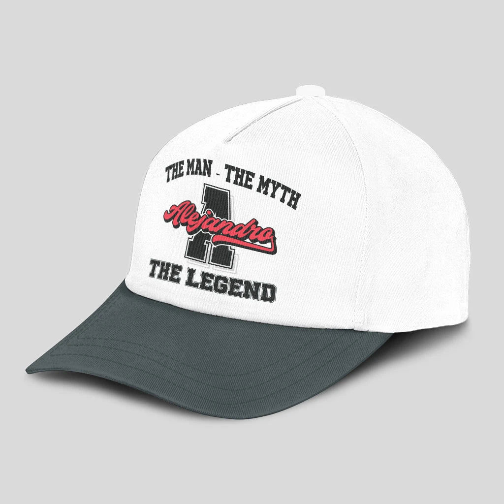 The Man The Myth The Legend Custom Initial Letter And Name Cap ALEJANDRO 13K1 C38PF