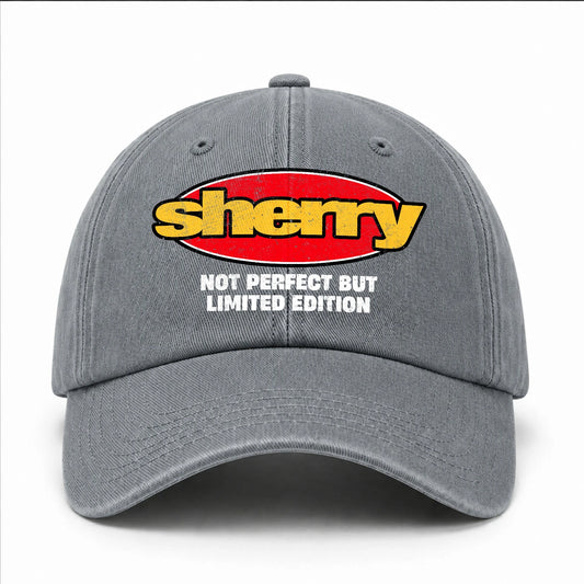 Your Name Not Perfect But Limited Edition Red Logo Washed Cap SHERRY 13K1 C84PF