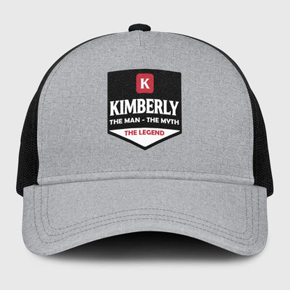 The Man The Myth The Legend Gray Mesh Cap KIMBERLY 13K1 C189PF