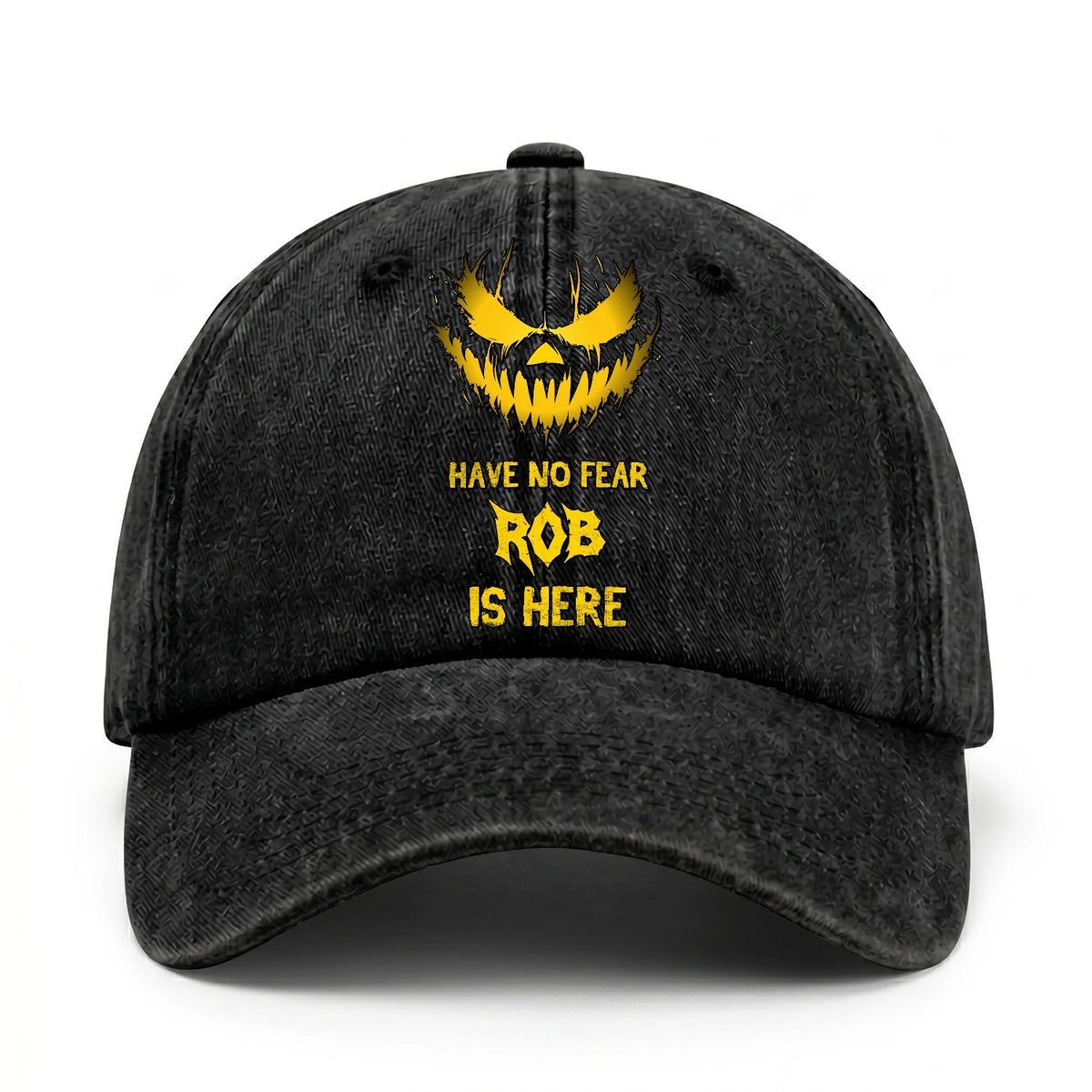 Have No Fear Your Name Is Here Jack O' Lantern Washed Cap ROB 13K1 C135PF
