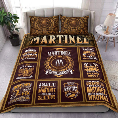 MARTINEZ Limited Edition Personalized Bedding Set 13K1-BS3
