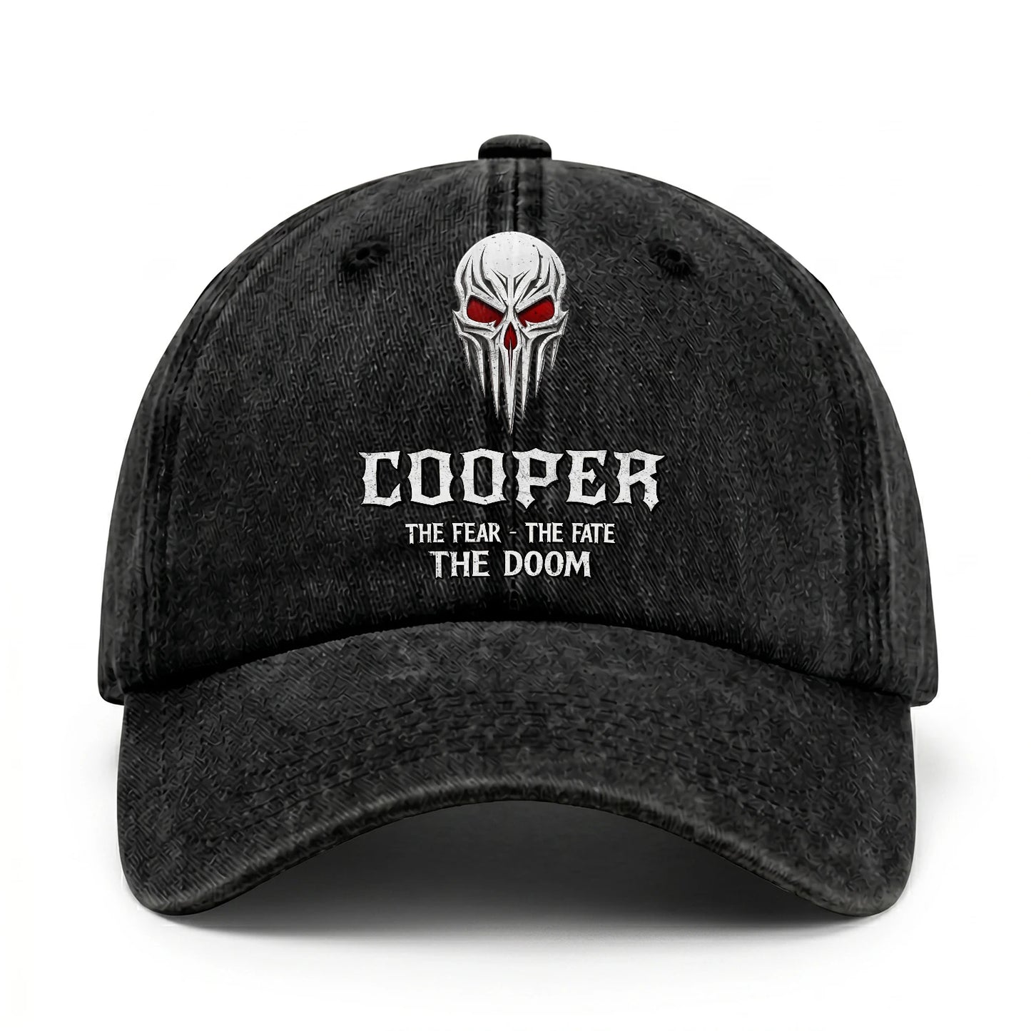 Your Name The Fear The Fate The Doom Skull Washed Cap COOPER 13K1 C98PF