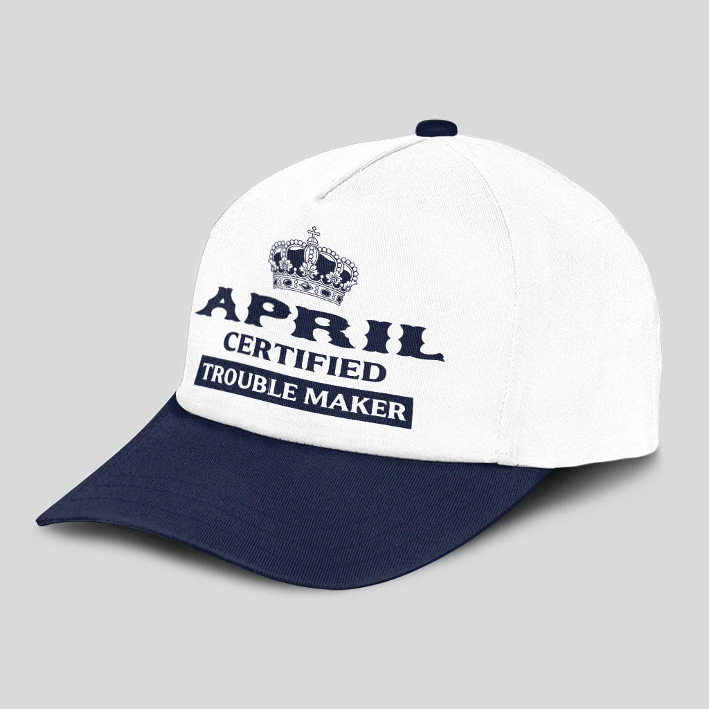 Certified Your Name Trouble Maker Washed Cap APRIL 13K1 C148PF