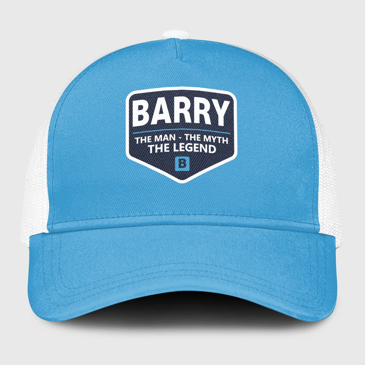 The Man The Myth The Legend Light Blue Mesh Cap BARRY 13K1 C190PF
