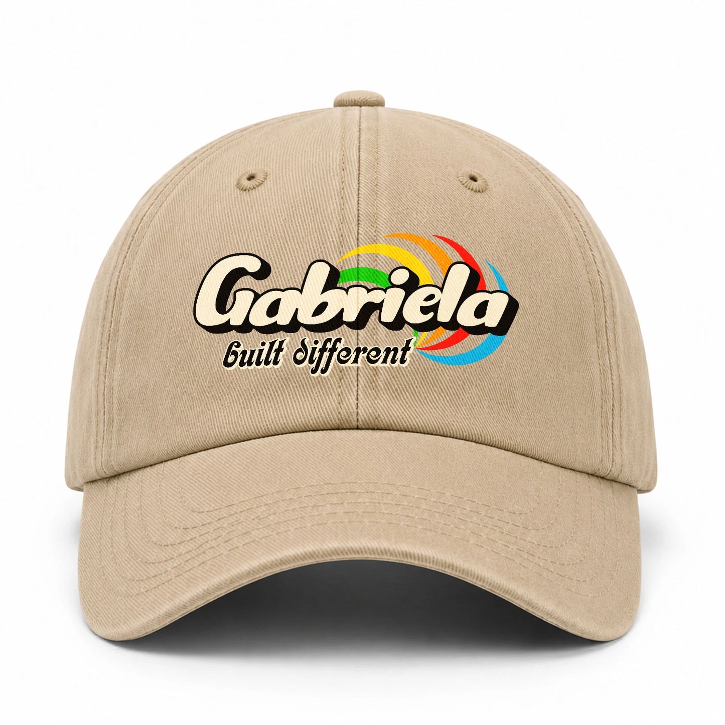 Your Name Built Different Retro Washed Cap GABRIELA 13K1 C55PF