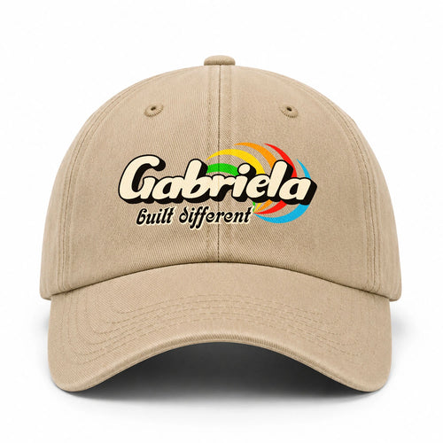 Your Name Built Different Retro Washed Cap GABRIELA 13K1 C55PF