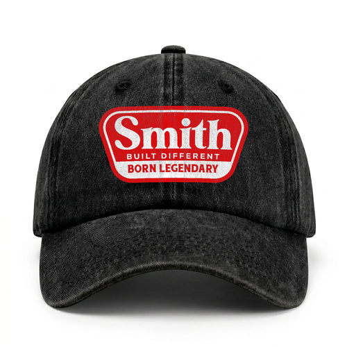 Built Different Born Legendary Red Logo Washed Cap SMITH 13K1 C63PF