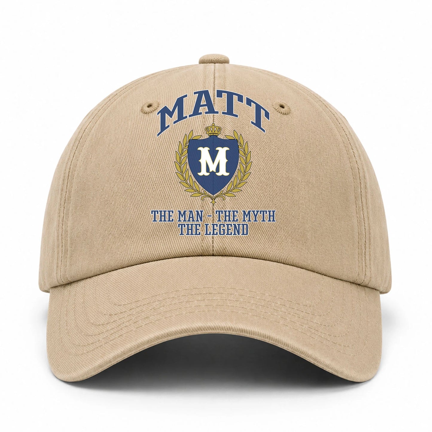 The Man The Myth The Legend Luxury Logo Cap MATT 13K1 C34PF