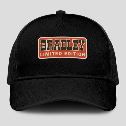 Limited Edition Red Logo Black Mesh Cap BRADLEY 13K1 C215PF