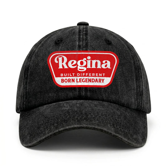 Built Different Born Legendary Red Logo Washed Cap REGINA 13K1 C63PF