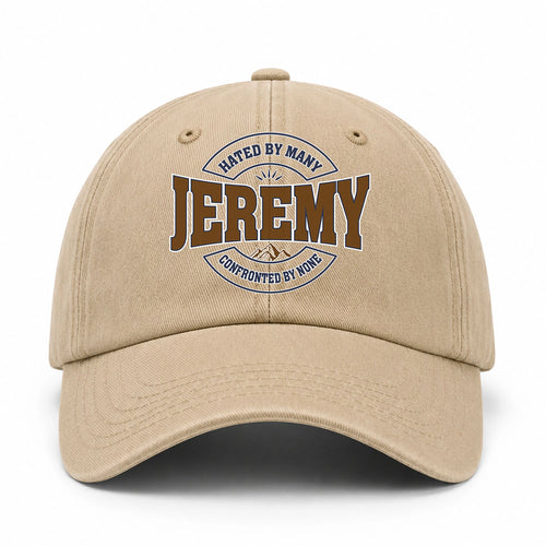 Hated By Many Confronted By None Washed Cap JEREMY 13K1 C36PF