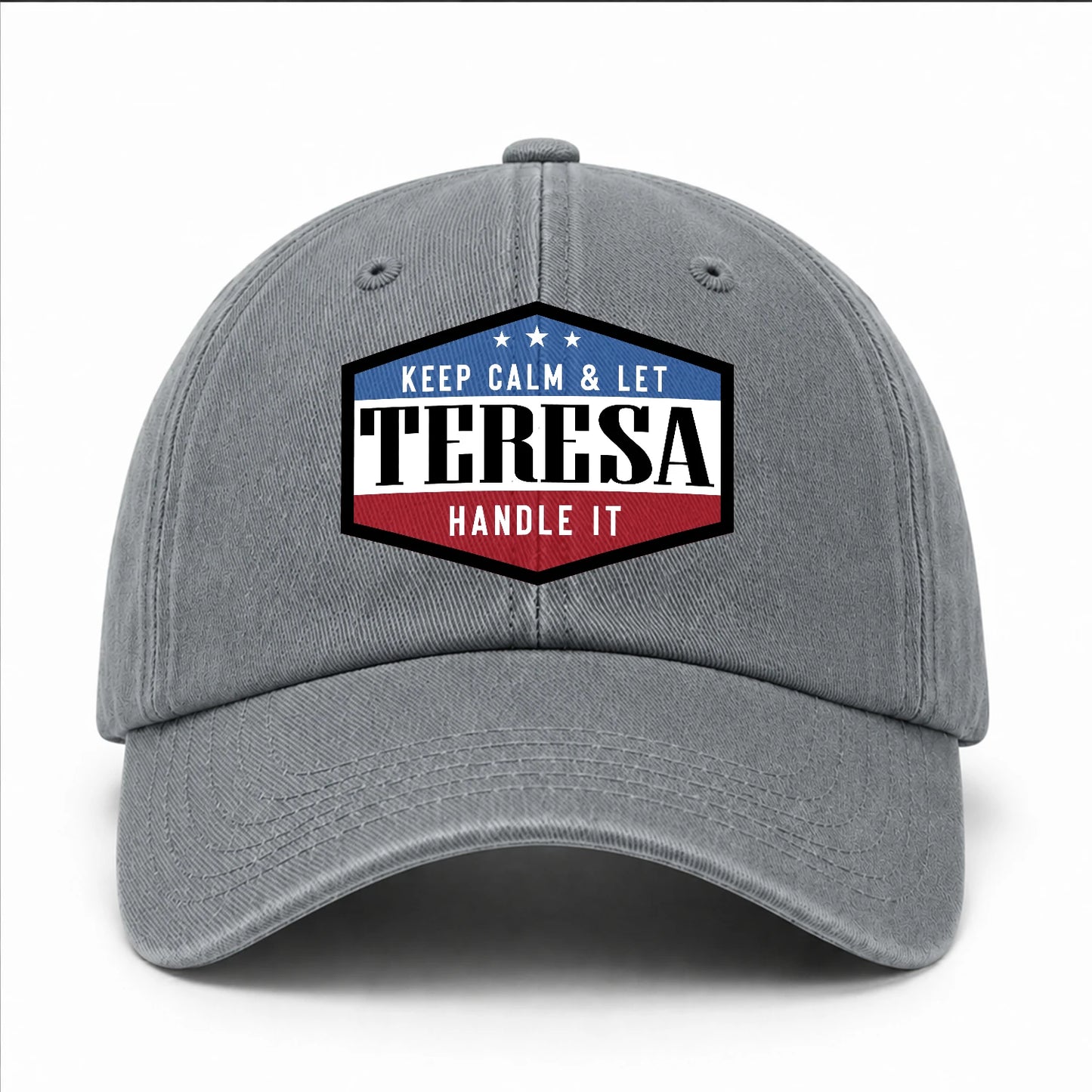 Keep Calm & Let Your Name Handle It Washed Cap TERESA 13K1 C87PF