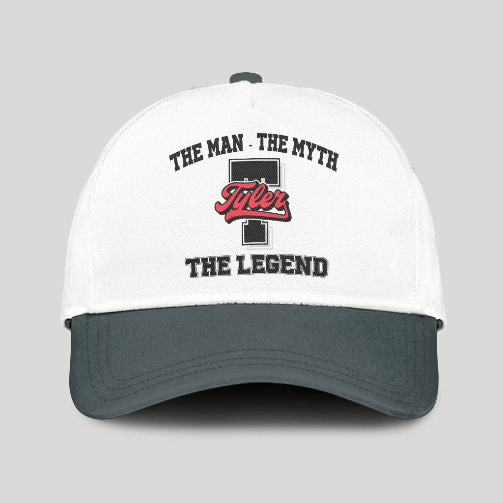 The Man The Myth The Legend Custom Initial Letter And Name Cap TYLER 13K1 C38PF