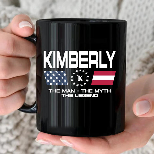 The Man The Myth The Legend Us Flag Mug KIMBERLY 13K1 MG23