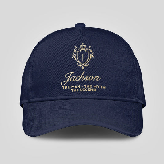 The Man The Myth The Legend Golden Navy Cap JACKSON 13K1 C138PF