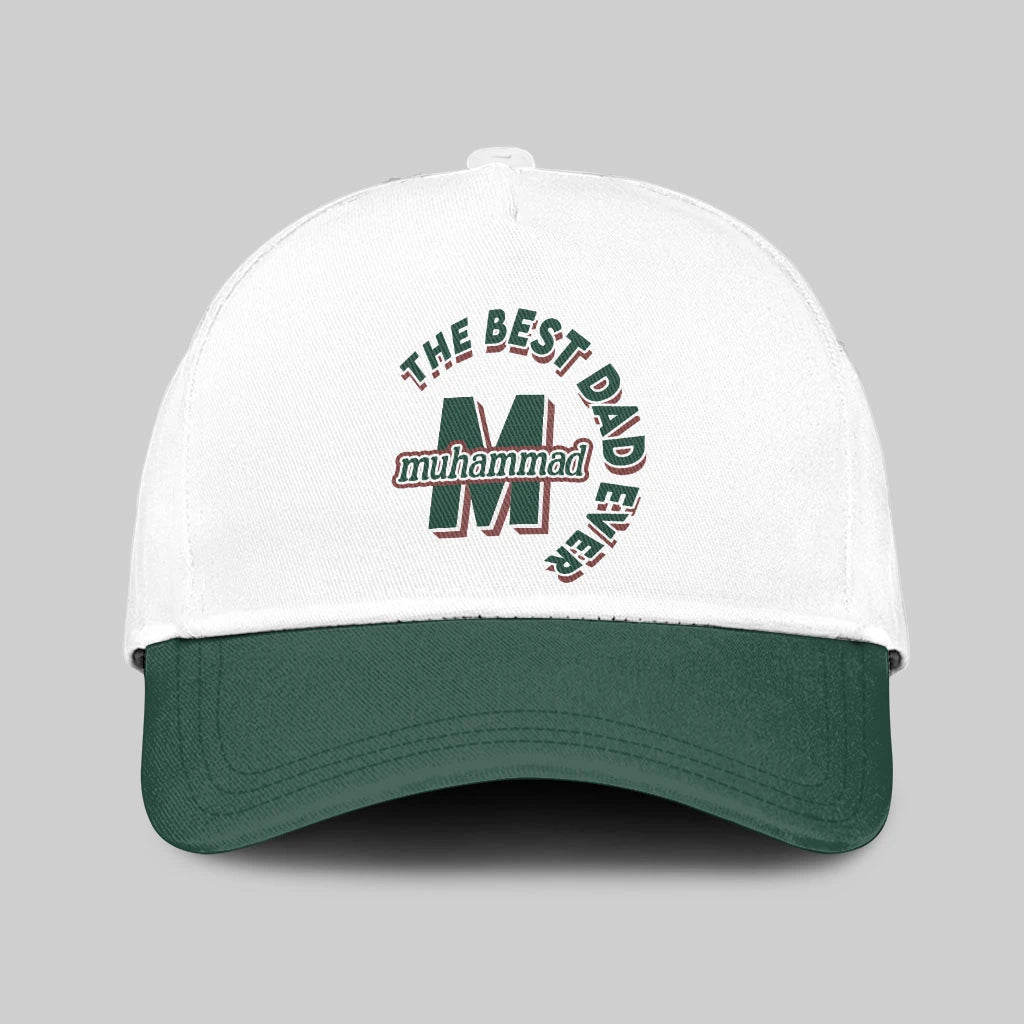 The Best Dad Ever Custom Name Cap MUHAMMAD 13K1 C35PF