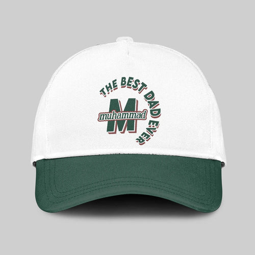 The Best Dad Ever Custom Name Cap MUHAMMAD 13K1 C35PF