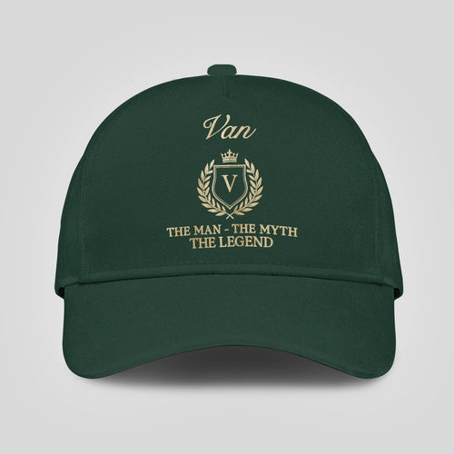 The Man The Myth The Legend Crest Forest Green Cap VAN 13K1 C159PF