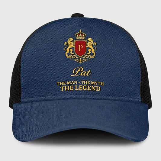 The Man The Myth The Legend Royal Blue Mesh Cap PAT 13K1 C187PF