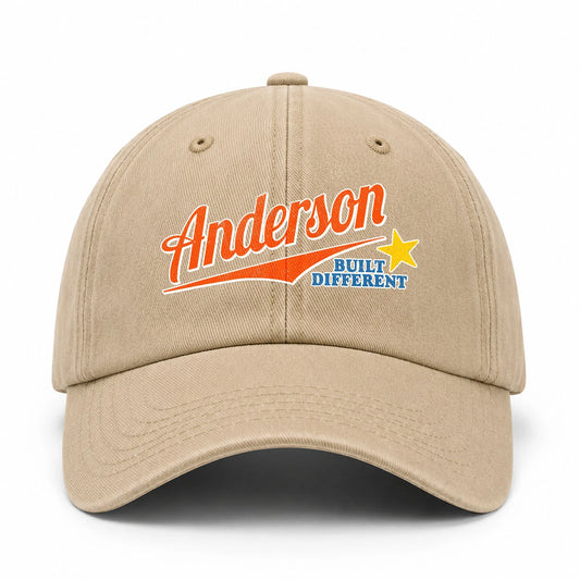 Your Name Built Different Logo Washed Cap ANDERSON 13K1 C56PF
