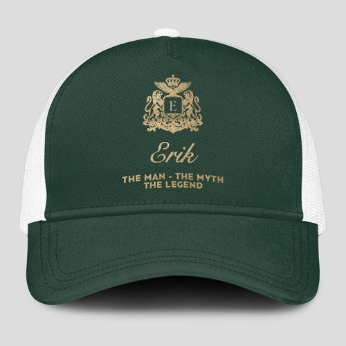 The Man The Myth The Legend Sage Green Mesh Cap ERIK 13K1 C192PF