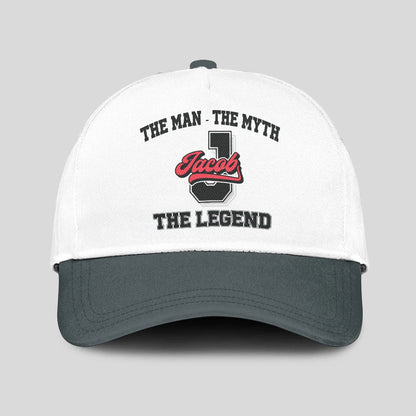 The Man The Myth The Legend Custom Initial Letter And Name Cap JACOB 13K1 C38PF
