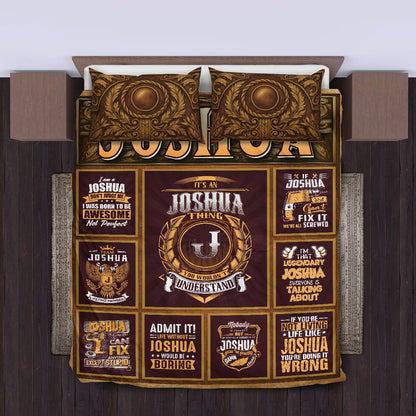 JOSHUA Limited Edition Personalized Bedding Set 13K1-BS3